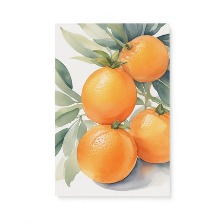 Bunch of Oranges Kitchen Watercolor Wall Art Canvas {Citrus Love} Canvas Wall Art Sckribbles 16x24  