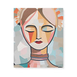 Abstract Portrait of a Bohemian Woman Canvas Wall Art {Boho Babe} Canvas Wall Art Sckribbles 20x24  