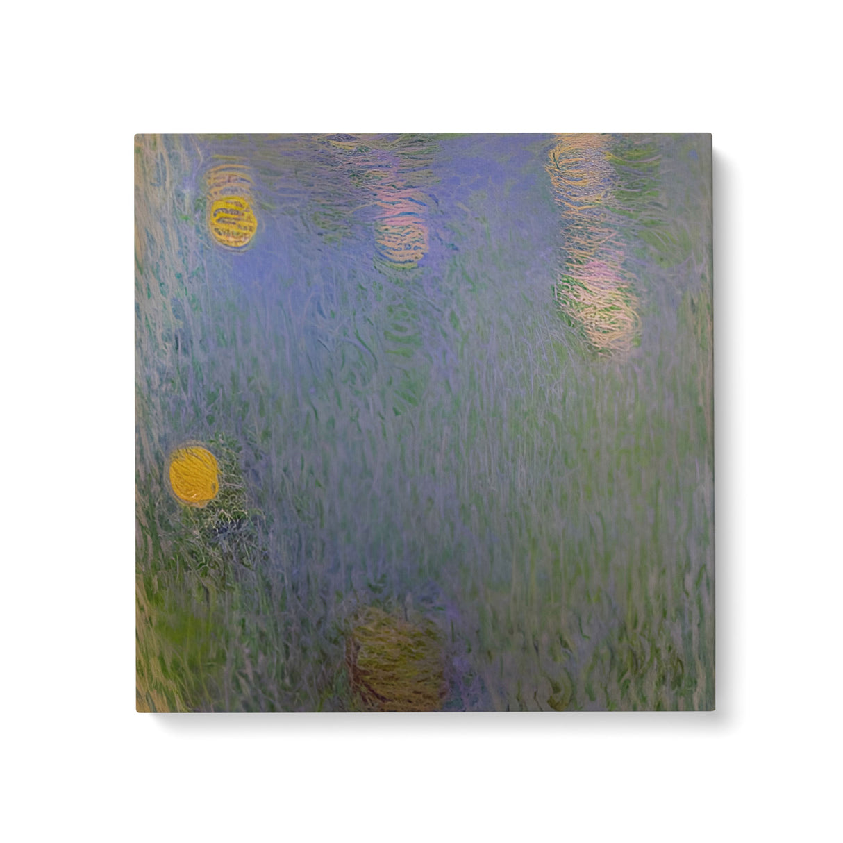 Beautiful Calming Water Wall Art Canvas {Morning Reflections} Canvas Wall Art Sckribbles 24x24  