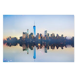 Blue New York City Skyline Canvas Wall Art Print {Blueyork} Canvas Wall Art Sckribbles 48x32  