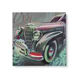 Pastel Vintage Car Wall Art Canvas {Swish Wheels} Canvas Wall Art Sckribbles 24x24  