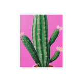 Bright Pink and Green Canvas Wall Art {Cactus Love} Canvas Wall Art Sckribbles 8x10  
