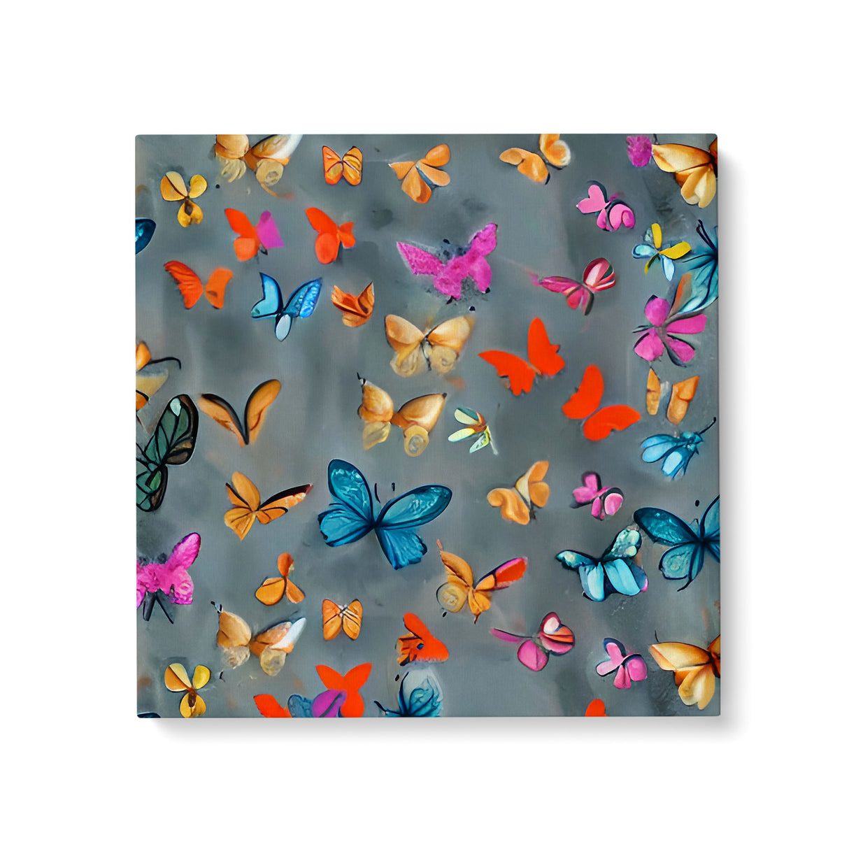 Colorful Insect Wall Art Canvas {Butterfly Party} Canvas Wall Art Sckribbles 24x24  