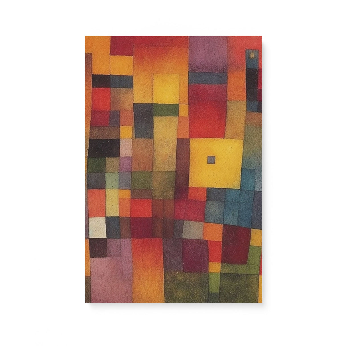 Abstract Colorful Cubes Wall Art Canvas {Dusty Blocks} Canvas Wall Art Sckribbles 16x24  