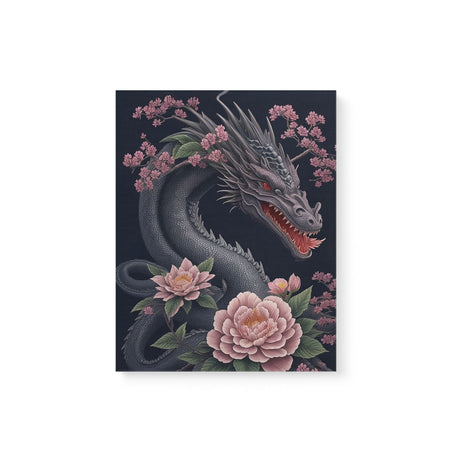 Dark Mythical Dragon Wall Art Canvas {Dragon Beauty} Canvas Wall Art Sckribbles 11x14  
