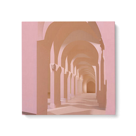 Pink and Neutral Boho Arches Canvas Wall Art {Arch Confusion} Canvas Wall Art Sckribbles 24x24  