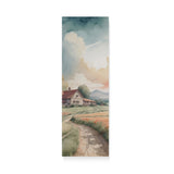 Classic Landscape Watercolor Wall Art Canvas {Road to Calm} Canvas Wall Art Sckribbles 10x30  