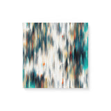 Abstract Teal, Black, and White Wall Art Canvas {Blurred Lines} Canvas Wall Art Sckribbles 16x16  