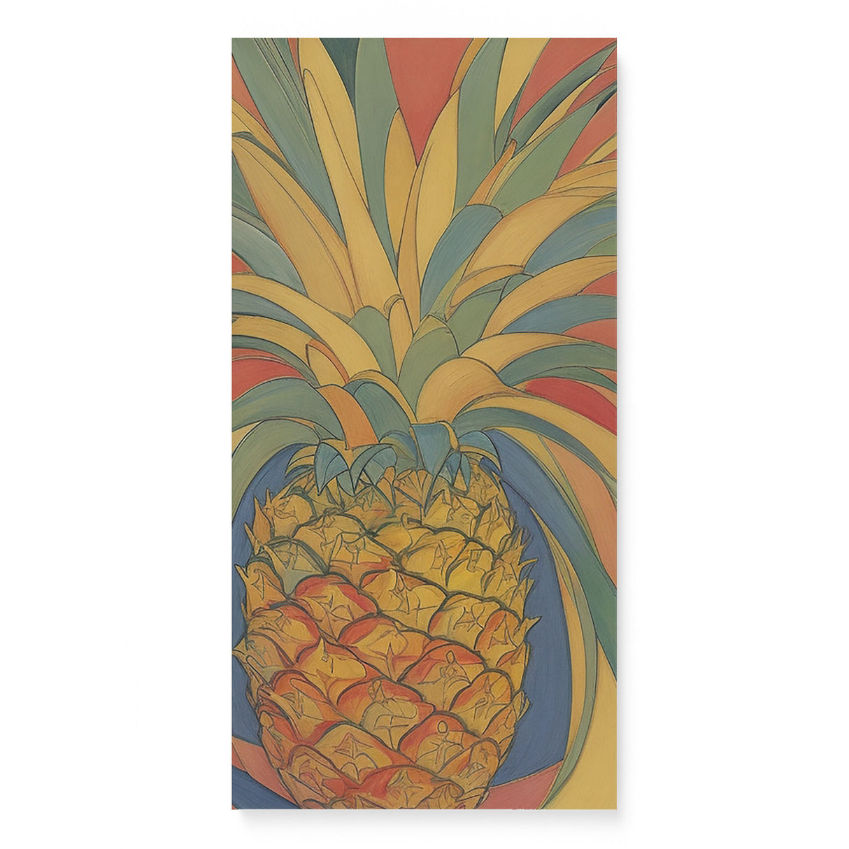 Fun Happy Food Wall Art Canvas {Pineapple Party} Canvas Wall Art Sckribbles 16x32  