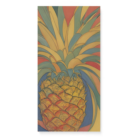 Fun Happy Food Wall Art Canvas {Pineapple Party} Canvas Wall Art Sckribbles 16x32  