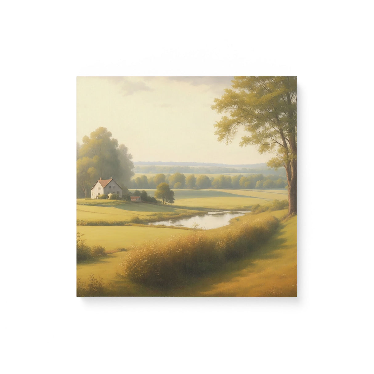 Lush Scenic Landscape Wall Art Canvas {Dreamy Countryside} Canvas Wall Art Sckribbles 16x16  