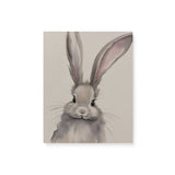Nursery Watercolor Rabbit Illustration Wall Art Canvas {All Ears} Canvas Wall Art Sckribbles 8x10  