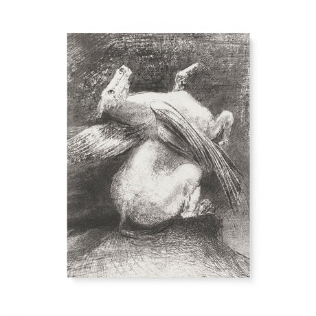 "The Impotent Wing" Wall Art Canvas Print by Odilon Redon Canvas Wall Art Sckribbles 18x24  