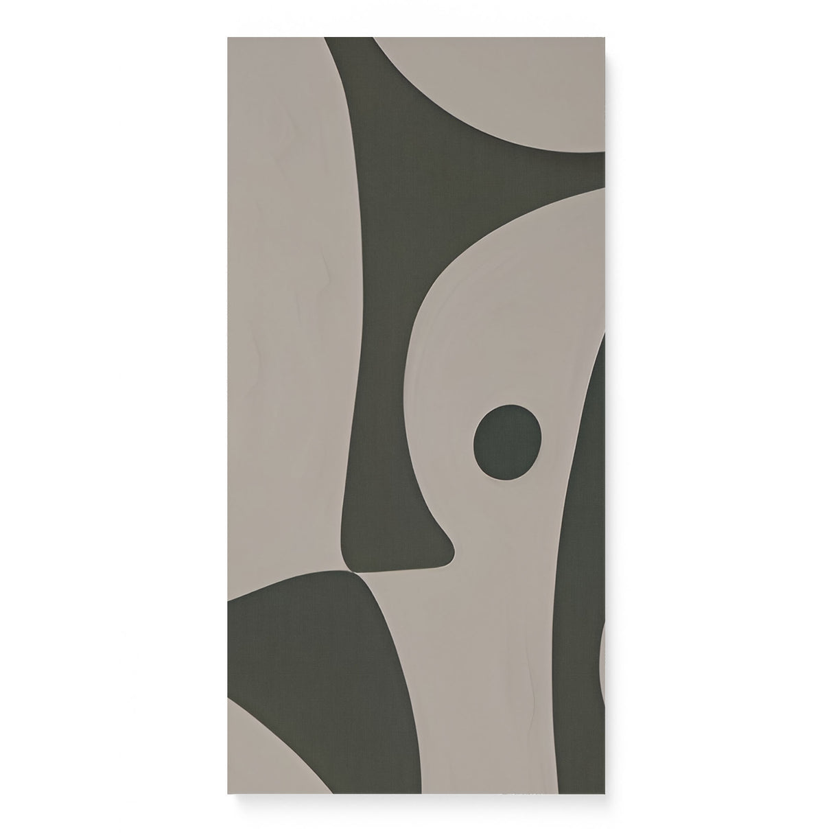Abstract Shapes in Neutral Green and Beige Canvas Wall Art {Eye Dream} Canvas Wall Art Sckribbles 16x32  