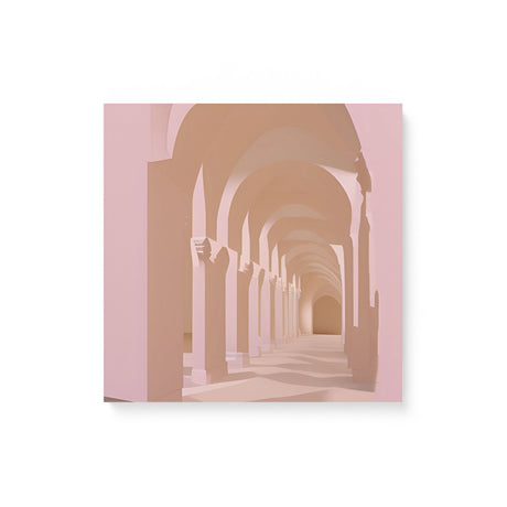 Pink and Neutral Boho Arches Canvas Wall Art {Arch Confusion} Canvas Wall Art Sckribbles 16x16  