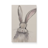 Nursery Watercolor Rabbit Illustration Wall Art Canvas {All Ears} Canvas Wall Art Sckribbles 12x18  