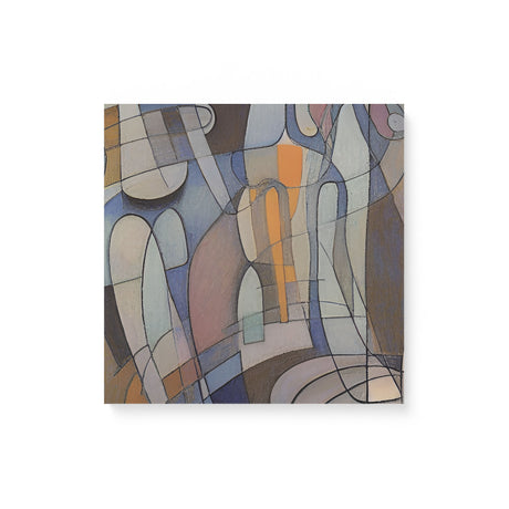 Abstract Neutral Curved Shapes Wall Art Canvas {It's Complicated} Canvas Wall Art Sckribbles 16x16  