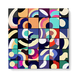Square Colorful Box Patterned Wall Art Canvas {Game of Colors} Canvas Wall Art Sckribbles 40x40  
