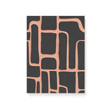 Modern Contemporary Black and Orange Pattern Wall Art Canvas {Zebra Brick} Canvas Wall Art Sckribbles 12x16  