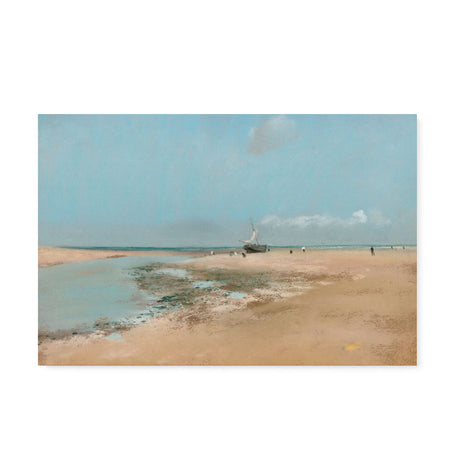 "Beach at Low Tide" Scenic Seascape Wall Art Canvas Print by Edgar Degas Canvas Wall Art Sckribbles 36x24  