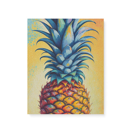 Colorful Kitchen Wall Art Canvas {Pineapple Pizazz} Canvas Wall Art Sckribbles 16x20  