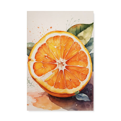 Sliced Orange Kitchen Wall Art Canvas {Citrus Burst} Canvas Wall Art Sckribbles 20x30  