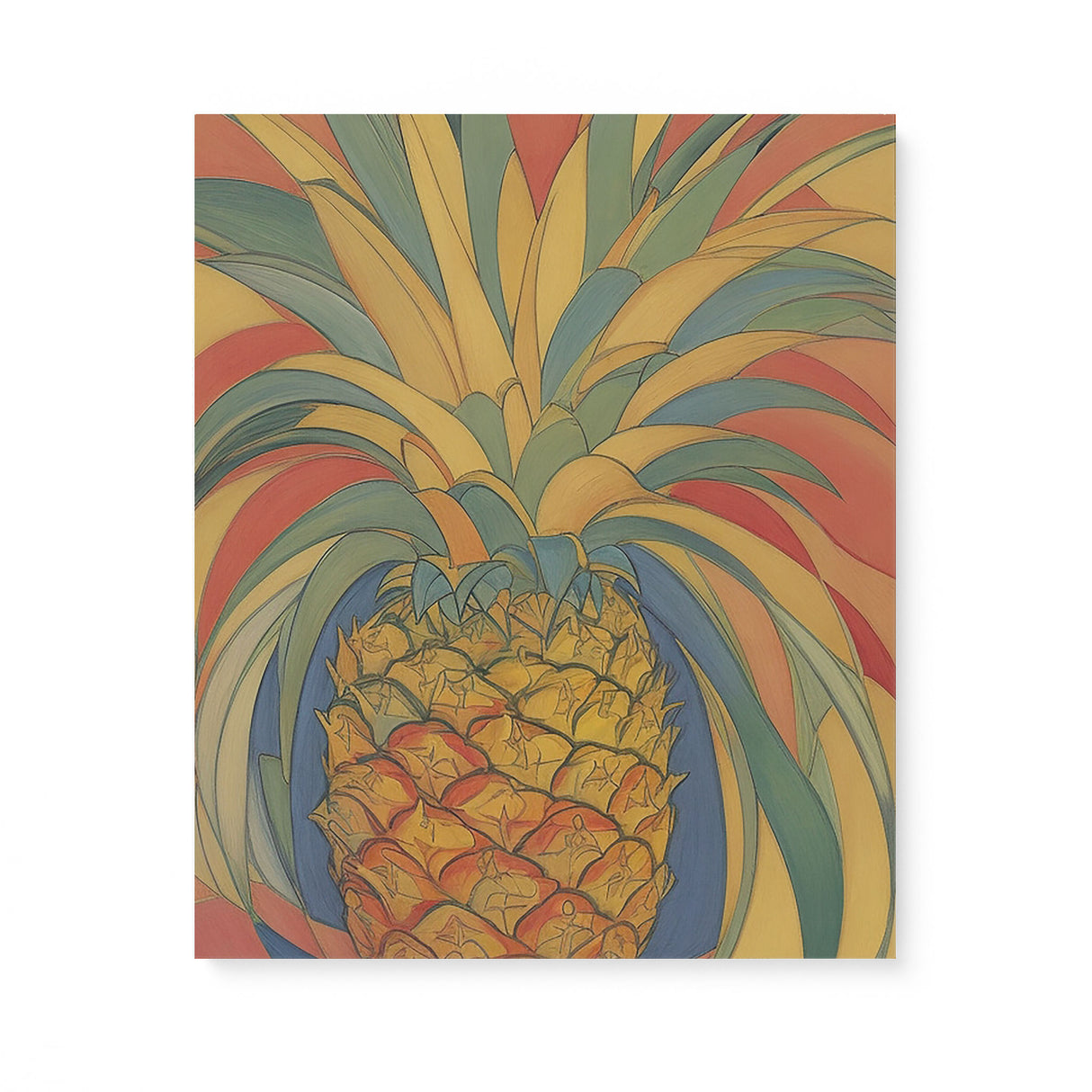Fun Happy Food Wall Art Canvas {Pineapple Party} Canvas Wall Art Sckribbles 20x24  