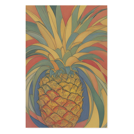 Fun Happy Food Wall Art Canvas {Pineapple Party} Canvas Wall Art Sckribbles 32x48  