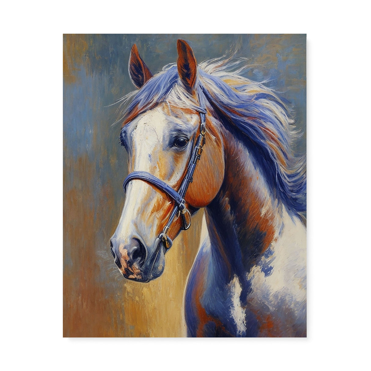 Dreamy Horse Painting Wall Art Canvas {Equine Portrait} Canvas Wall Art Sckribbles 24x30  