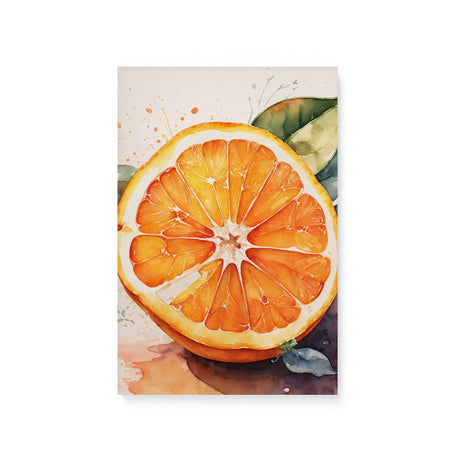 Sliced Orange Kitchen Wall Art Canvas {Citrus Burst} Canvas Wall Art Sckribbles 8x12  