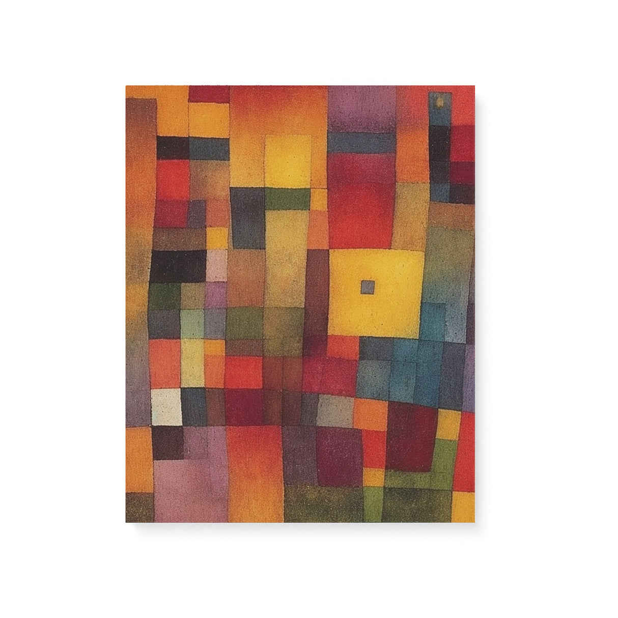 Abstract Colorful Cubes Wall Art Canvas {Dusty Blocks} Canvas Wall Art Sckribbles 16x20  