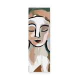 Modern Boho Portrait Canvas Wall Art of a Woman in Neutral Tones {Beige Bohemian} Canvas Wall Art Sckribbles 10x30  