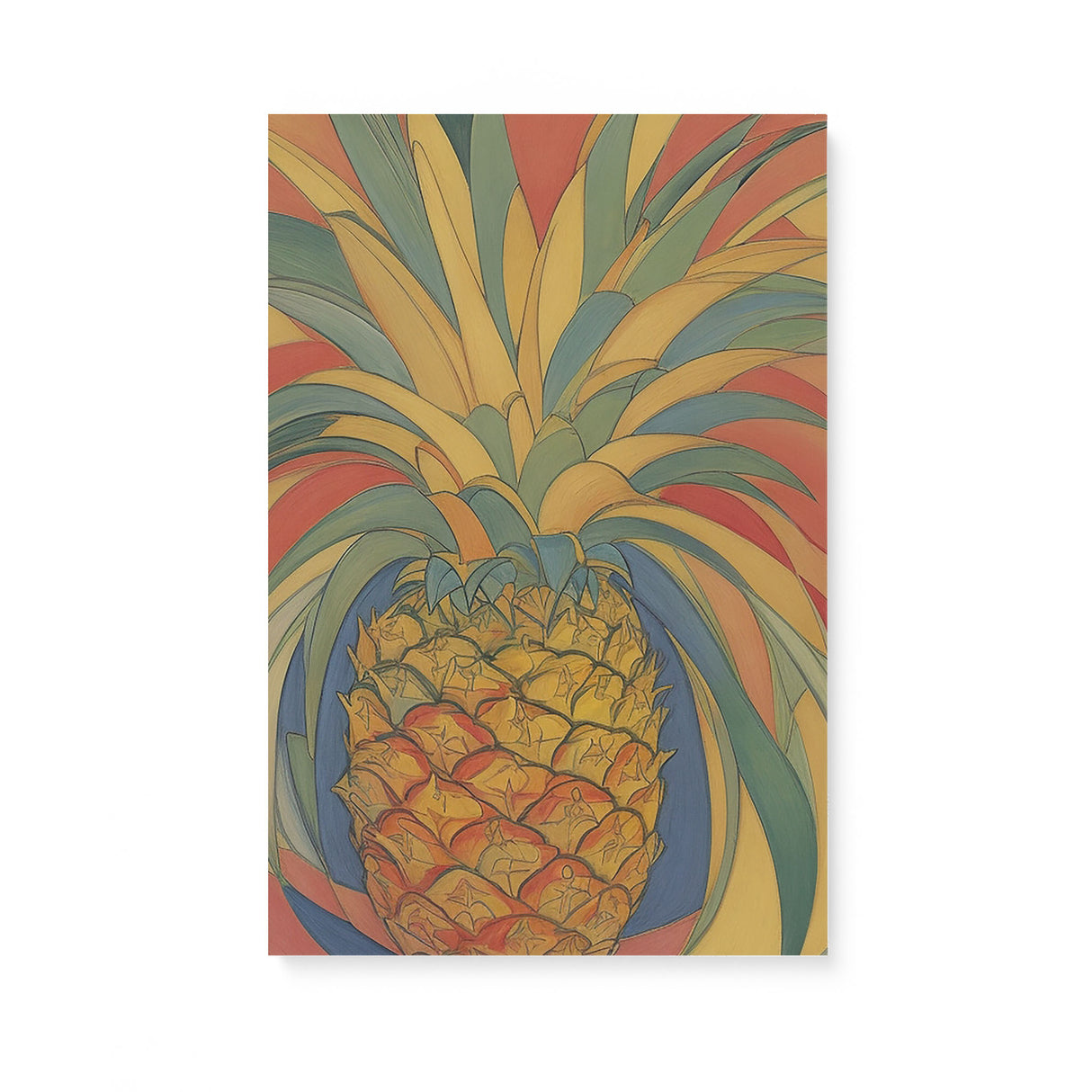 Fun Happy Food Wall Art Canvas {Pineapple Party} Canvas Wall Art Sckribbles 16x24  