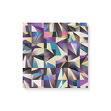 Colorful Contemporary Patterned Wall Art Canvas {Triangles in Squares} Canvas Wall Art Sckribbles 16x16  