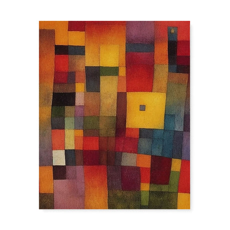 Abstract Colorful Cubes Wall Art Canvas {Dusty Blocks} Canvas Wall Art Sckribbles 24x30  