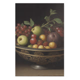 18th Century Vintage Bowl of Fruit Wall Art Canvas {Royal Fruit} Canvas Wall Art Sckribbles 32x48  