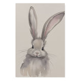 Nursery Watercolor Rabbit Illustration Wall Art Canvas {All Ears} Canvas Wall Art Sckribbles 32x48  