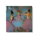 Pastel Dancer Wall Art Canvas {Ballet of Old V2} Canvas Wall Art Sckribbles 24x24  