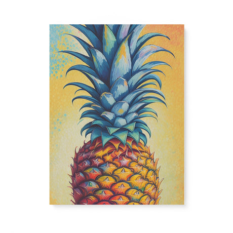 Colorful Kitchen Wall Art Canvas {Pineapple Pizazz} Canvas Wall Art Sckribbles 18x24  