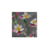 Floral Pink and White Flower Wall Art Canvas {Dainty and Darkness} Canvas Wall Art Sckribbles 8x8  