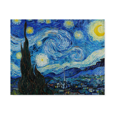 "The Starry Night" Wall Art Canvas Print by Vincent van Gogh Canvas Wall Art Sckribbles 30x24  