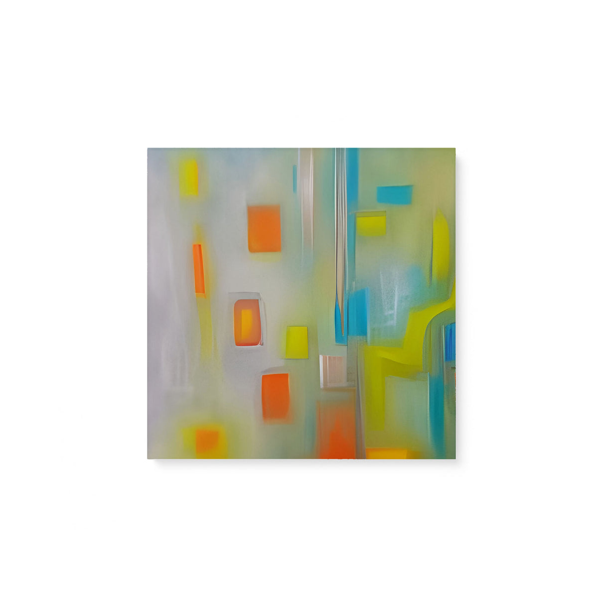 Bright Colorful Abstract Wall Art Canvas {Happy Art} Canvas Wall Art Sckribbles 8x8  