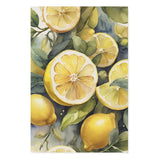 Whimsical Lemon Kitchen Watercolor Wall Art Canvas {Sour Beauty} Canvas Wall Art Sckribbles 32x48  