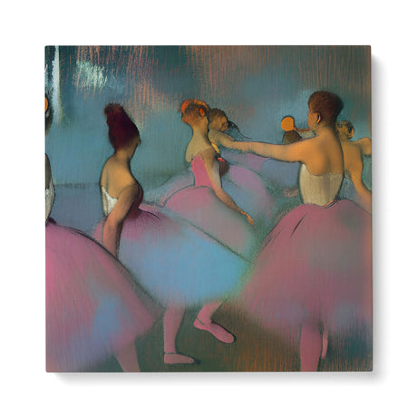 Pastel Dancer Wall Art Canvas {Ballet of Old V2} Canvas Wall Art Sckribbles 40x40  