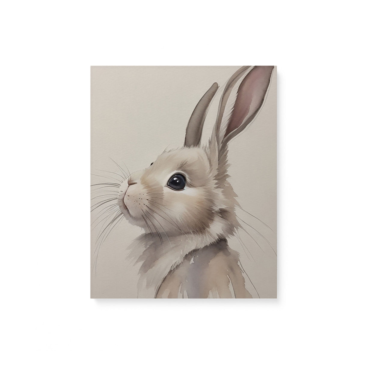 Sweet Rabbit Nursery Wall Art Canvas {Curious Bunny} Canvas Wall Art Sckribbles 8x10  
