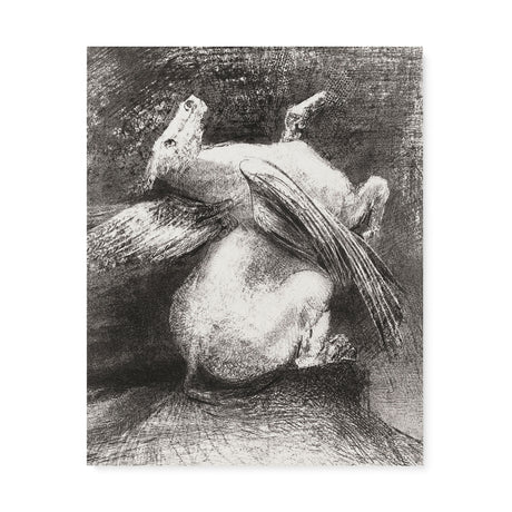 "The Impotent Wing" Wall Art Canvas Print by Odilon Redon Canvas Wall Art Sckribbles 24x30  