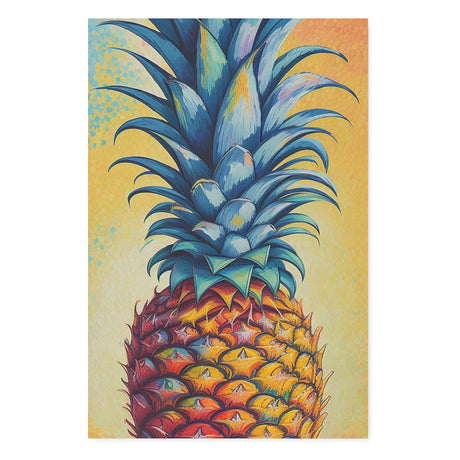 Colorful Kitchen Wall Art Canvas {Pineapple Pizazz} Canvas Wall Art Sckribbles 32x48  