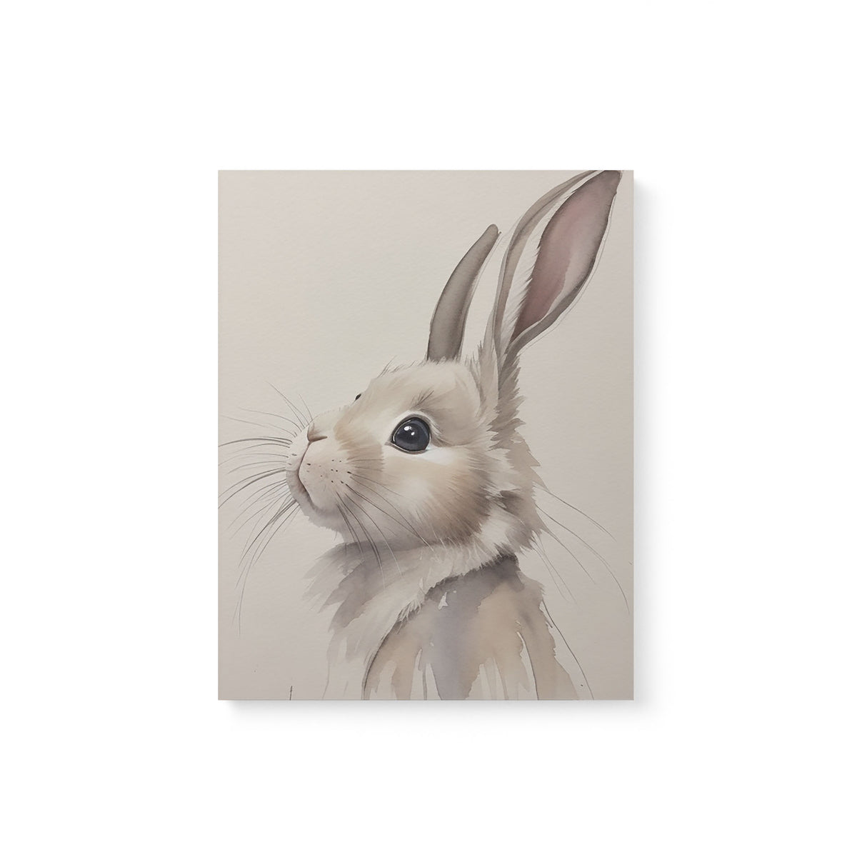 Sweet Rabbit Nursery Wall Art Canvas {Curious Bunny} Canvas Wall Art Sckribbles 11x14  