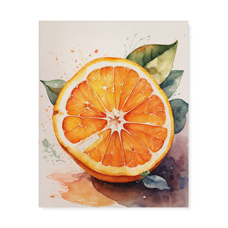 Sliced Orange Kitchen Wall Art Canvas {Citrus Burst} Canvas Wall Art Sckribbles 24x30  