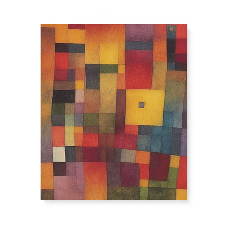 Abstract Colorful Cubes Wall Art Canvas {Dusty Blocks} Canvas Wall Art Sckribbles 20x24  